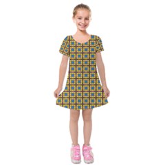 Montezuma Kids  Short Sleeve Velvet Dress by deformigo