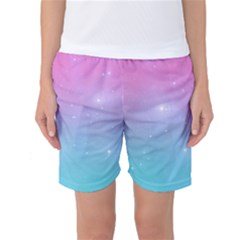 Pastel Goth Galaxy  Women s Basketball Shorts by thethiiird