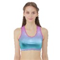 Pastel Goth Galaxy  Sports Bra with Border View1