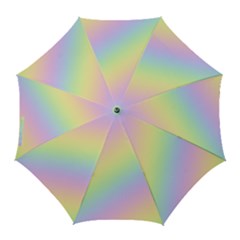 Pastel Goth Rainbow  Golf Umbrellas by thethiiird