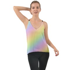 Pastel Goth Rainbow  Chiffon Cami by thethiiird