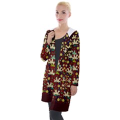 Happy Birds In Freedom And Peace Hooded Pocket Cardigan by pepitasart