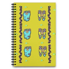 Peace People Hippie Friends And Free Living Fauna 5 5  X 8 5  Notebook by pepitasart