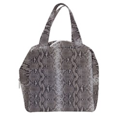 Python Snakeskin Print Boxy Hand Bag by LoolyElzayat