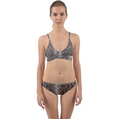 Python Snakeskin Print Wrap Around Bikini Set by LoolyElzayat