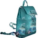 Awesome Light Bulb With Tropical Island Buckle Everyday Backpack View2