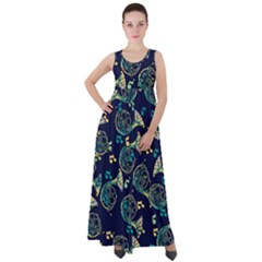 French Horn Empire Waist Velour Maxi Dress by BubbSnugg