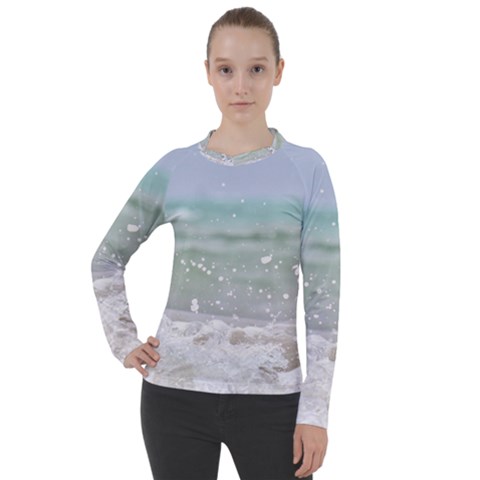 Ocean Heart Women s Pique Long Sleeve Tee by TheLazyPineapple