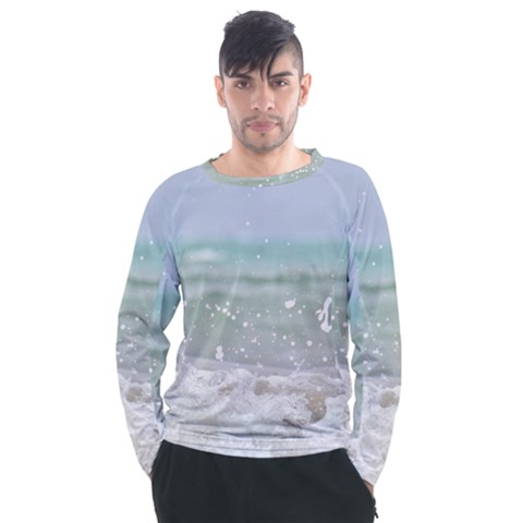 Ocean Heart Men s Long Sleeve Raglan Tee by TheLazyPineapple