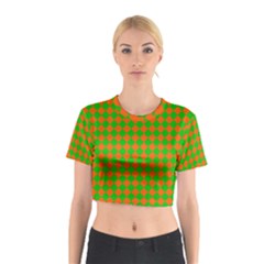 Generated Glitch20 Cotton Crop Top by ScottFreeArt