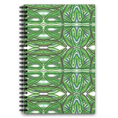 My Paint My Pallet Brocade Green Scarabs 5 5  X 8 5  Notebook by ScottFreeArt