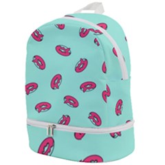 Donuts Pattern Food Colourful Zip Bottom Backpack by Vaneshart