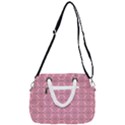 Timeless - Black & Flamingo Pink Rope Handles Shoulder Strap Bag View3