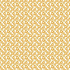 Cute Flowers - Honey Orange Fabric by FashionBoulevard