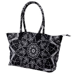 Black And White Pattern Canvas Shoulder Bag by Sobalvarro