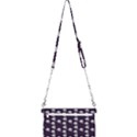 White Rose In Purple Mini Crossbody Handbag View2