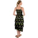 Green Elephant Pattern Layered Bottom Dress View2