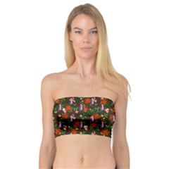 Fiola Pattern Brown Bandeau Top by snowwhitegirl