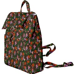 Fiola Pattern Brown Buckle Everyday Backpack by snowwhitegirl