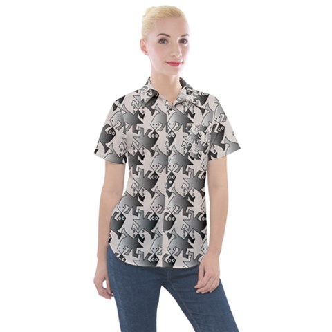 Seamless 3166142 Women s Short Sleeve Pocket Shirt by Sobalvarro