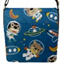 Seamless Pattern Funny Astronaut Outer Space Transportation Removable Flap Cover (S) View1