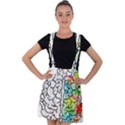 Brain Mind Psychology Idea Drawing Velvet Suspender Skater Skirt View1