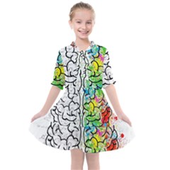 Brain Mind Psychology Idea Drawing Kids  All Frills Chiffon Dress by Wegoenart