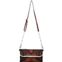 Fractal Fantasy Design Swirl Mini Crossbody Handbag View1