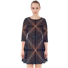 Art Abstract Fractal Pattern Smock Dress by Wegoenart