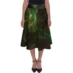 Space Cosmos Galaxy Universe Sky Perfect Length Midi Skirt by Wegoenart