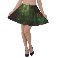 Space Cosmos Galaxy Universe Sky Velvet Skater Skirt by Wegoenart