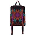 Fractal Flower Fantasy Floral Buckle Everyday Backpack View3