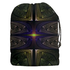 Fractal Fantasy Design Texture Drawstring Pouch (3xl) by Wegoenart