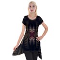 Fractal Abstract Design Mystical Short Sleeve Side Drop Tunic View1