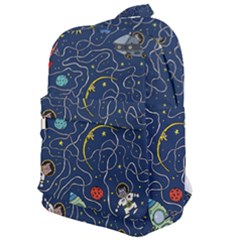 Cat Cosmos Cosmonaut Rocket Classic Backpack by Wegoenart