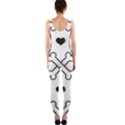 Dog Bone Seamless Pattern Heart Valentine One Piece Catsuit View2