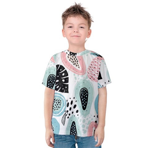 Seamless Pattern With Fruits Kids  Cotton Tee by Nexatart