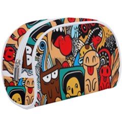 Abstract Grunge Urban Pattern With Monster Character Super Drawing Graffiti Style Makeup Case (large) by Nexatart