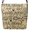 Seamless Pattern With Cute Monster Doodle Removable Flap Cover (S) View1