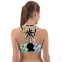 Geometric Shapes Background Back Web Sports Bra View2