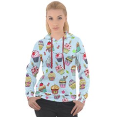 Cupcake Doodle Pattern Women s Overhead Hoodie by Sobalvarro