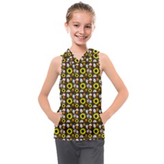 Hawaii Ghost Brown Kids  Sleeveless Hoodie by snowwhitegirl