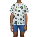 St Patricks day pattern Kids  Short Sleeve Swimwear View1