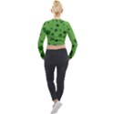 St patricks day Long Sleeve Cropped Velvet Jacket View2