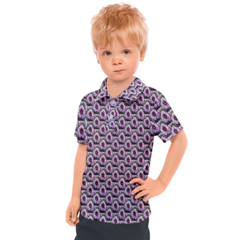 Flowers Pattern Kids  Polo Tee by Sparkle