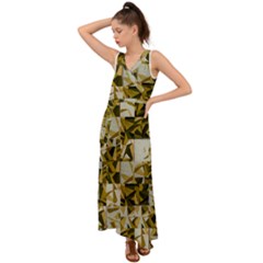 Funnyspider V-neck Chiffon Maxi Dress by Sparkle