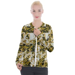 Array Random Gold Casual Zip Up Jacket by Sparkle