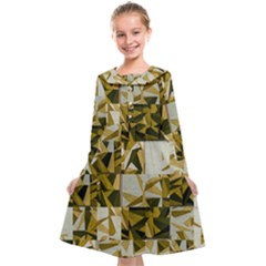 Array Random Gold Kids  Midi Sailor Dress by Sparkle