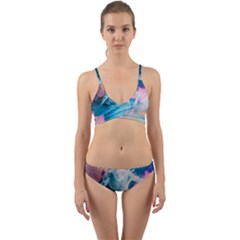 Colorful Beach Wrap Around Bikini Set by Sparkle