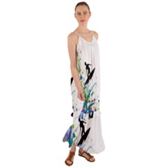 Nature Surfing Cami Maxi Ruffle Chiffon Dress by Sparkle